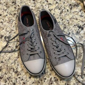 Levi's Women Shoes Canvas Sneakers Gray Size 8 Classic Comfort Flats